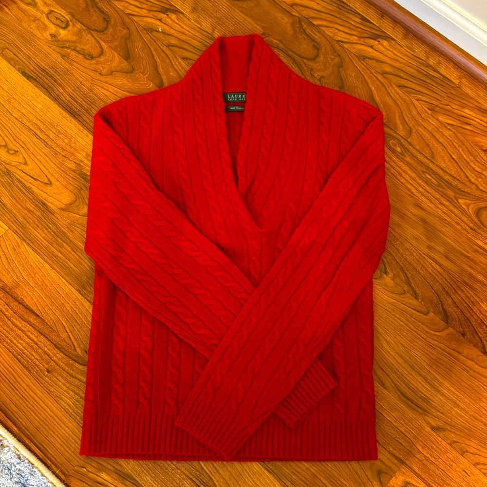 LAUREN BY Ralph Lauren cashmere sweater.